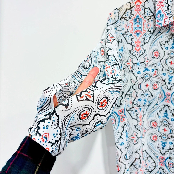 REITMANS Multicolored scheer blouse with open sleeves - Picture 3 of 9